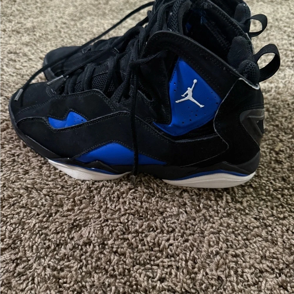 Jordan Black and Blue Sneakers